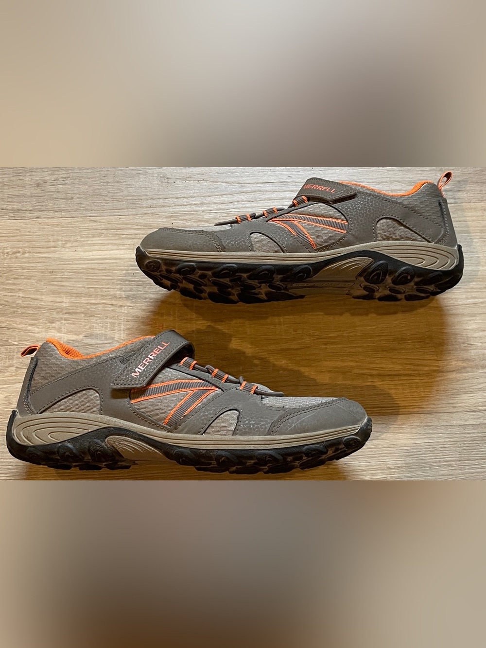 Merrell Trail Chaser Gunsmoke/orng Kid 5 Kid Breathable